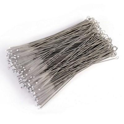 China Durable Nylon Straw Stainless Steel Straw Brush Stainless Steel Clean Brush Viable Straw Upplier Durable Cleaning Brush for sale