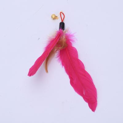 China Wholesale Viable Feather Replacement Head Cat Stick Toys Cat Toys Pet Plush Toys Cat for sale