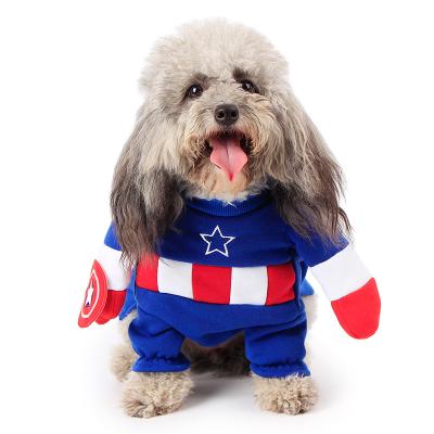 China New Viable Funny Pet Clothes Puppy Kitten Halloween Cosplay Pirate Mickey Funny Costume Dog Clothes for sale