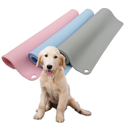 China Factory Wholesale Silica Gel Waterproof Pet Mat Dog Food Blanket Breathable for sale