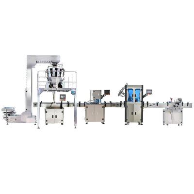 China Custom Food Nuts / Potato Chips Production Line Automatic Particle Food Filling Machine for sale