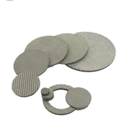 China Durable Factory Price Customized Round Square Hole Stainless Steel Metal Fiber Clumping Mesh Filter Disc for sale