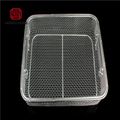 China Sustainable Stainless Steel Hospital Universal Equipment Basket Durable Disinfection Basket for sale