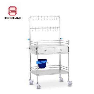 China Modern Stainless Steel Trolley Medical Apparatus Equipment Medical Standing Trolley Trolley for sale