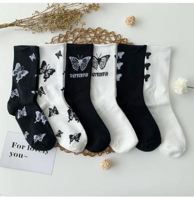 China Retro QUICK DRY Cute Japanese Ins Female Female Tide Sports Simple Net Red Bow Tube Fashionable Socks Spring Bangs Pile Pile Socks for sale