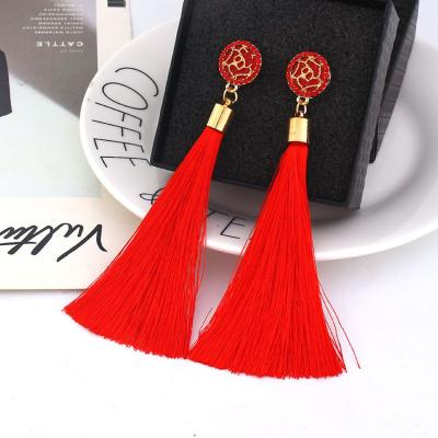 China Beautiful Woman Earrings 2019 Bohemia Jewelry Tassel Women Charm Earrings for sale