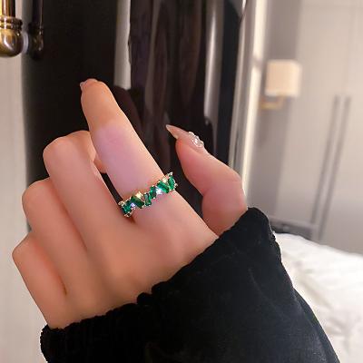 China Fashion jewelry of the 2021 new fashionable Korean exquisite geometric simple women's Ring Temperament Versatile Ring Elegant for sale