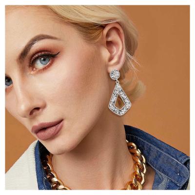 China 2021 New Bohemia Fashion Style Women Trendy Geometric Drop Earrings Women Cute Colorful Accessories Earring for sale