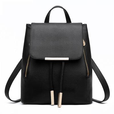 China 2018 high quality fashion high quality color PU women drawstring backpack leather bag for sale