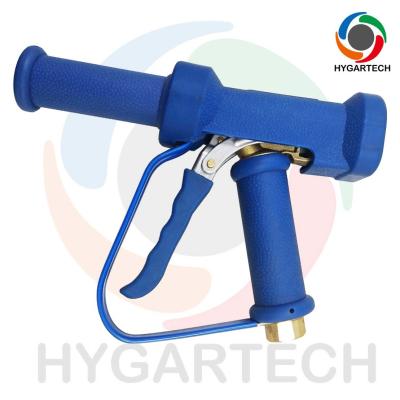 China Brass Industrial Blue Washing Gun  With Trigger Safty  Loop And Long Extension Nozzle For Hot Water Cleaning Kitchen Was for sale