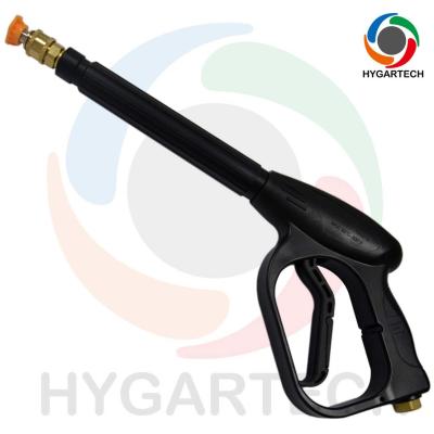 中国 Brass High Pressure Washing Gun With Extension Tube Click Quick Connect Easy Changeable Nozzle Car Washing 販売のため