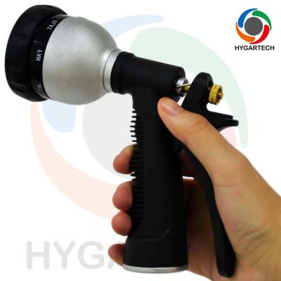 China Metal 8-Pattern Garden Hose Nozzle With Rear-Trigger Control for sale