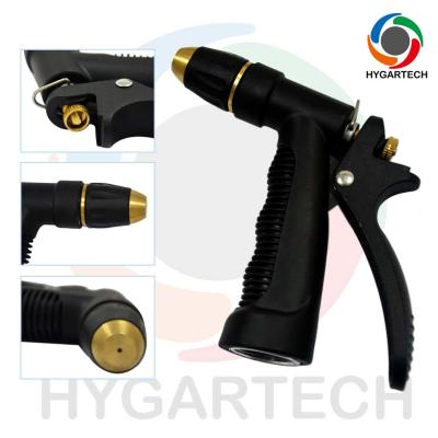 China Convenient Metal Water Hose Nozzle With Rear Trigger Control For Garden And Industrial for sale