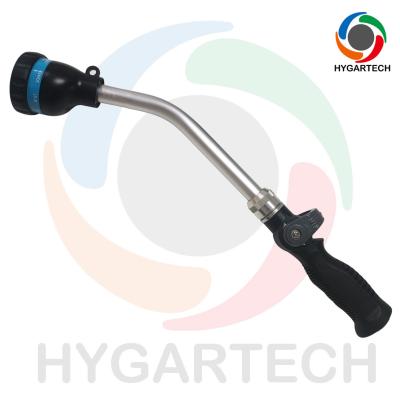 China Thumb Control Metal Extended 8-function Sprayer With 20cm Metal Extended Tube Bent 35 Degree With 3/4