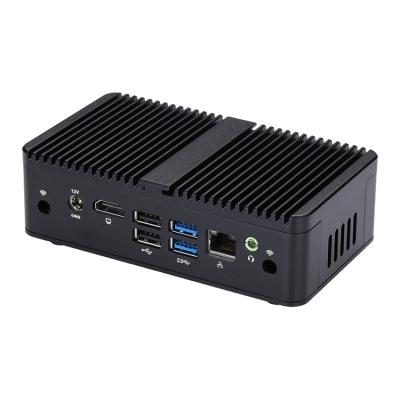 China Qotom Q730C Industrial Aluminum Alloy Chassis 600 4GB Mini Desktop Computer UHD Fanless Graphics Built-in Memory Mini PC for sale