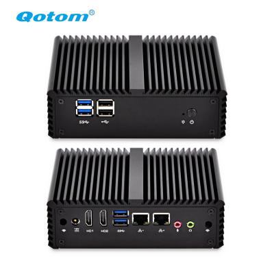 China For Business Computer Qotom-Q430S-S08 AES-NI Core i3-4005U Dual Core Processor With 2 Ethernet NIC Mini PC for sale