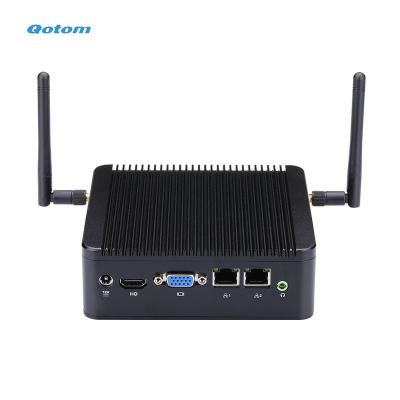 China Qotom Mini Desktops Industrial PC J1900 Quad Core 2.0 GHz For Industrial Home Office for sale