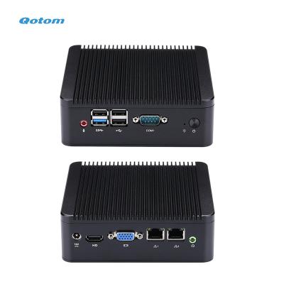 China For Business Qotom Bay Trail j1900 Processor Mini PC NIC Mini PC Quad Core 2.0 GHz for sale