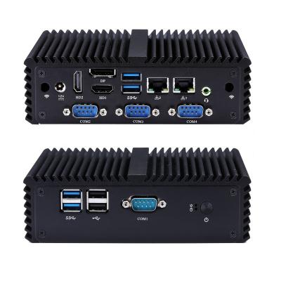 China Qotom Q177P Mini Computer Router Dual LAN , DP 4RS232 Quad Core J3710 Up To 2.64GHz Mini PC for sale