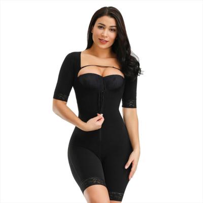 China Antibacterial High Waist Tummy Control Body Shaper Pump Women Chest Design Fat Women Slimming Full Body Shapewear for sale