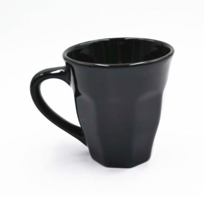 China Factory Directly Sale Viable Multi Color Stoneware Glaze Edges Ceramic Coffee Mug for sale