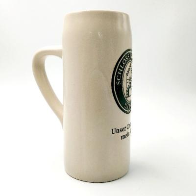 China Viable Maker Price 3D Embossed High Quality Gifts 500ml Ceramic Beer Mug Logo Customized for sale