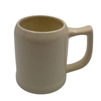 China Viable Logo Customized 3D Embossed Gifts 500ml Ceramic Beer Mug High Quality for sale