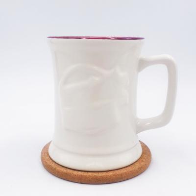 China New Factory Custom Funny Novelty 3D Shape Minimalist Shaped Creative Ceramic Coffee Mug Beer Mug With Handle for sale