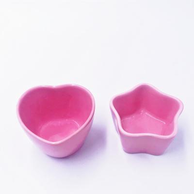 China New Arrival Sustainable Heart Shape And Star Shapes Custom Creative Home Kitchen Sause Dip Saucer Bowl for sale