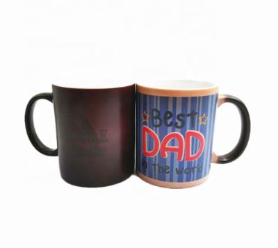 China USA Heat Coated Custom Export Sublimation Mug Disposable Color-changing Ceramic Mug for sale