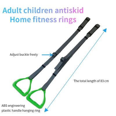 China Gym Rings Kids Training Kids Fitness Monkey Bars Home Lengthening Sporting Goods Indoor Stretch To Help Pull Rings Hanging Loop for sale