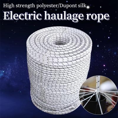 China High Tensile Polyester Power Pull Rope Cable Laying Construction Power Transmission And Distribution Engineering Wire Pull Rope Dupont wir for sale