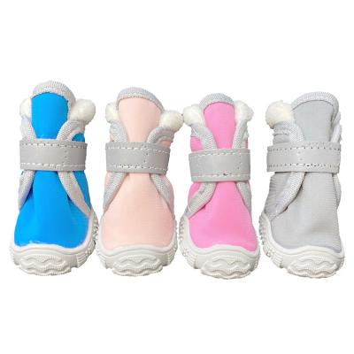 China Viable Custom Service 4 Colors FBA Brand Canvas Dog Shoes Thick Bottom Shoe for sale