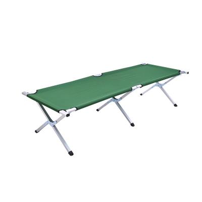 China Wholesale Adjustable Folding Portable Military Army Folding Tufted Outdoor Camping Bed Storage Metal Cot Cradle Steel Frame Sleeping Bed for sale