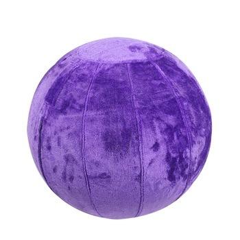 China Plush Exercise Fitness Ball Plush Gym Ball Faux Fur Yoga Ball Chair Comfortable Hot Selling Sitting Cover for sale