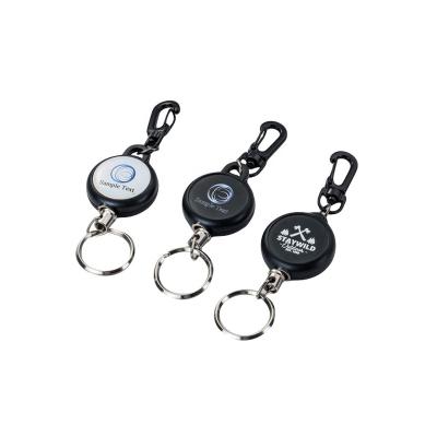 China Convenient Black Retractable Badge Holder ID Badge Reel Clip On Card Holders for sale