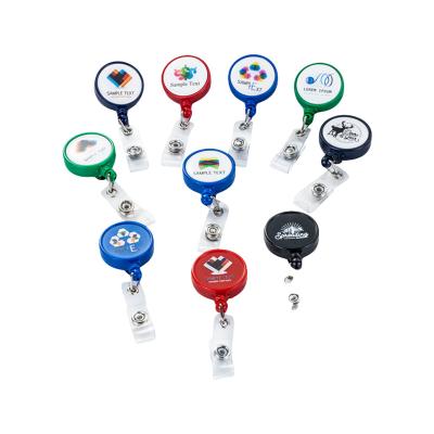 China Convenient Plastic Custom Promotional Retractable Badge Reel for sale