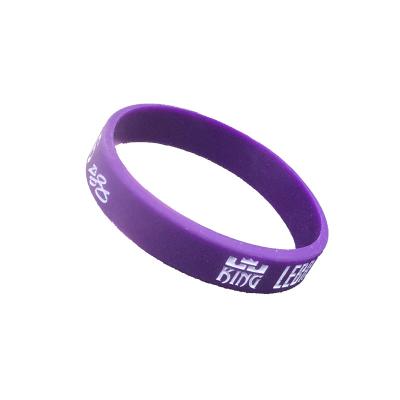 China Parties Events Sport Glow In The Dark Rubber Wristbands Gift Rubber Wristbands With Message Text Logo Silicone Band for sale