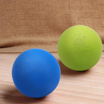 China Stocked Heavy Duty Solid Elastic Rubber Dog Molar Large Dog Toy Bite Ball Interactive Training Pet Supplies for sale