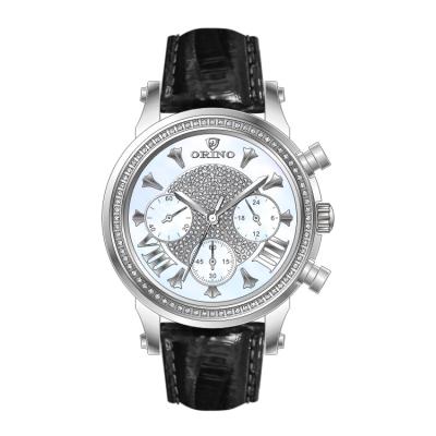 China Custom Lady Chronograph Factory Chronograph Quartz Wrist Watch for sale