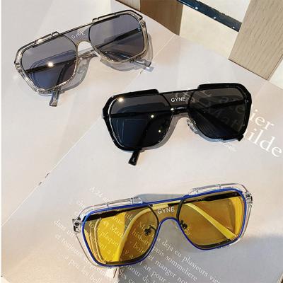 China Fashion Sunglasses Children Sunglasses New Shape Double Bridge Metal Men Outdoor Sunglasses 2022 for sale