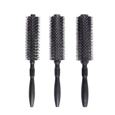 China Round Salon Styling Tools Extra Long Round Barrel Matte Handle Professional Ceramic Hair Brush for sale