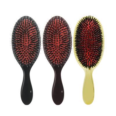 China Custom Nylon Cushion Bristle Brush Anti-Static High Temperature Hairdressing Brush for sale