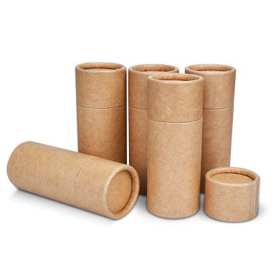 China Manufacturer Recyclable Essential Oil Dropper Packaging Boxes Bottles Custom Kraft Circle Paper Bottle Boxes Packaging for sale