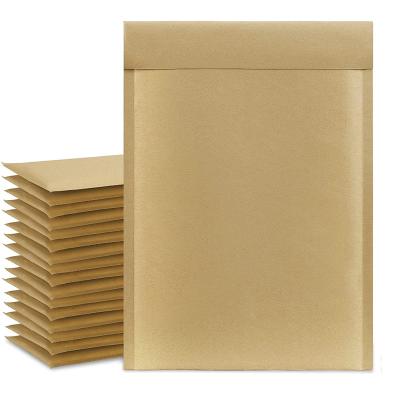 China Custom Mailing Bag 100% Compostable Brown 6x10 Bubble Mailers Custom Padded Envelopes Shock Resistance Waterproof Paper Mailing Wholesale From Factory for sale