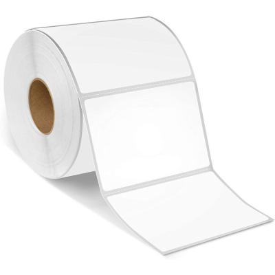 China Free Sample Waterproof Self Adhesive Labels White Direct Thermal Sticker for sale