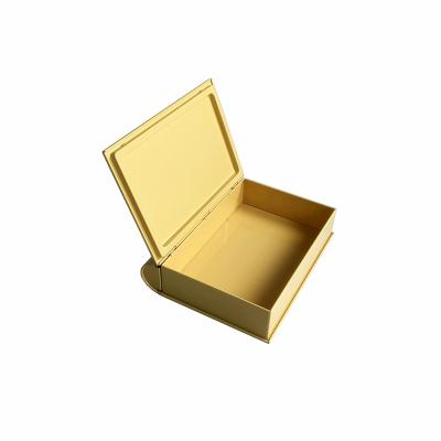 China Recycled Materials Story Book Shaped Tin Box Metal Gifts Box Luxury Gift Tins for sale