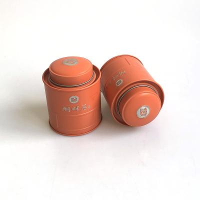 China Recycled Materials Customized Printing Coffee Tea Tin Can With Double Lid Custom Tea Cans for sale