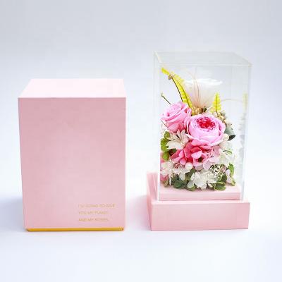 China New Design Romantic Lasting Flower Eternal Flower Luxury Birthday Gift For Girlfriend for sale