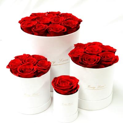 China Natural Touch Every Love Wholesale Preserved Flower Preserved Rose Gift Box Everlasting Roses With Custom Gift Box for sale